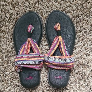 Colorful Sandals with Strappy Design